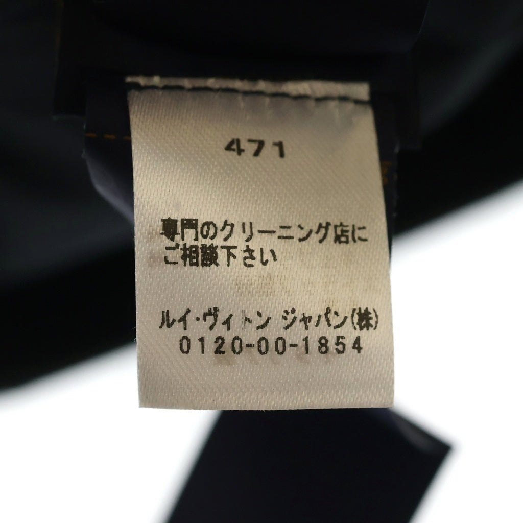 LOUIS VUITTON(ルイヴィトン) モノグラムシャドウ ベースボールキャップ 帽子 ロゴ レザー ブラック M76580 レディース