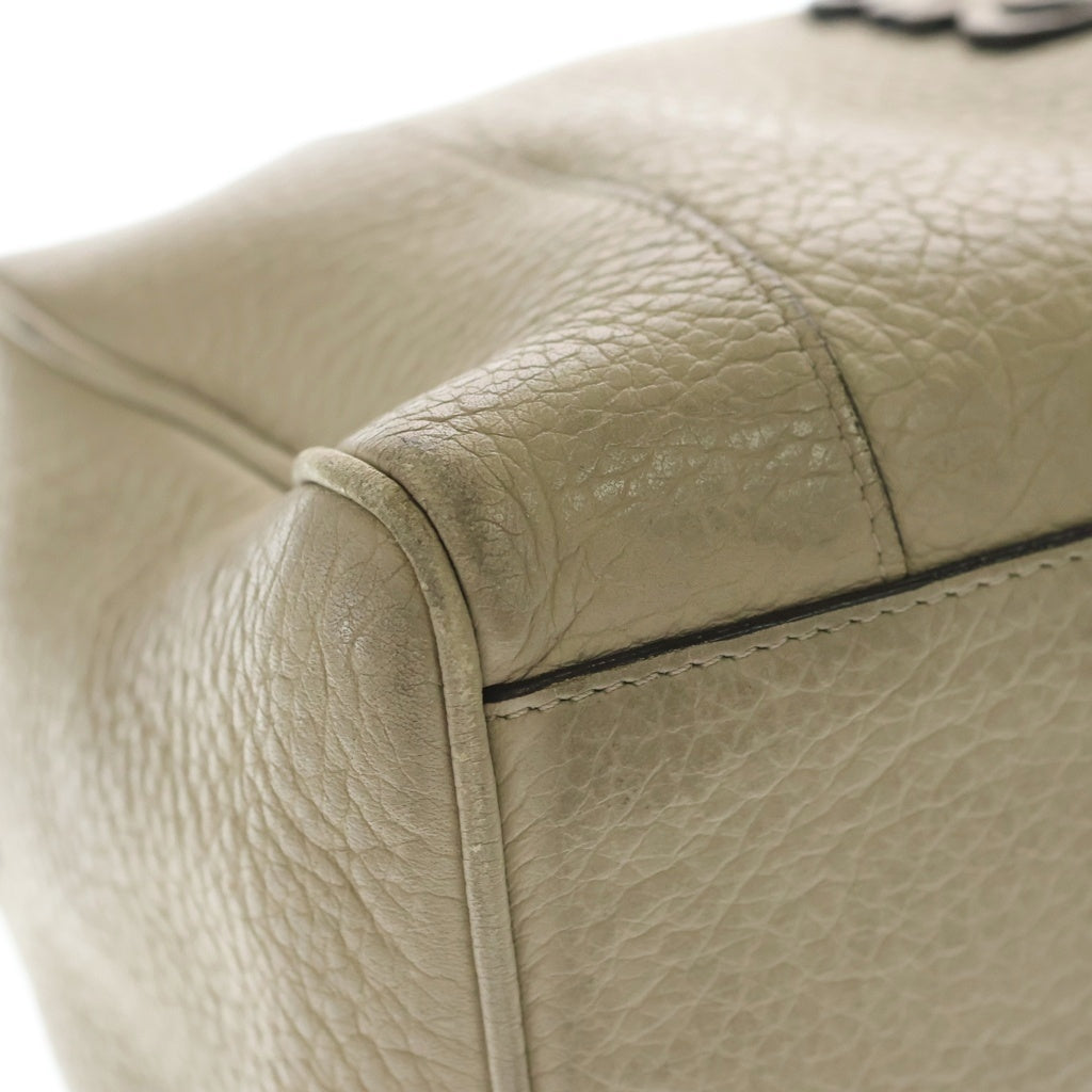 LOEWE(ロエベ) フスタ25 2WAYハンドバッグ ショルダーバッグ ベージュ レザー ブラック金具 レディース