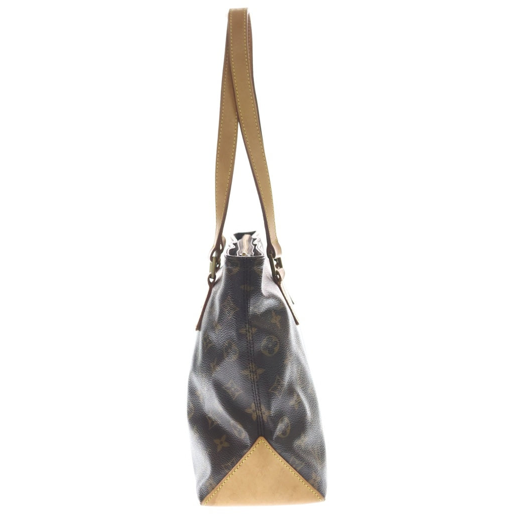 LOUIS VUITTON(ルイヴィトン) モノグラム カバピアノ トートバッグ ハンドバッグ ブラウン レザー×PVC M51148 ゴールド金具 レディース