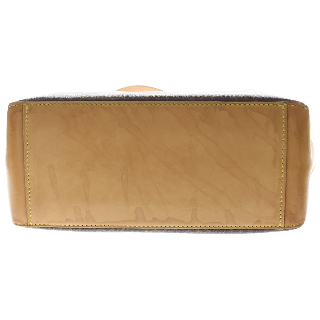 LOUIS VUITTON(ルイヴィトン) モノグラム カバピアノ トートバッグ ハンドバッグ ブラウン レザー×PVC M51148 ゴールド金具 レディース