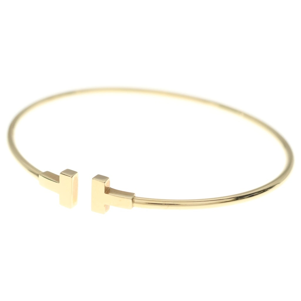 TIFFANY & Co.(ティファニー) Tワイヤー ブレスレット Au750PG ピンクゴールド レディース