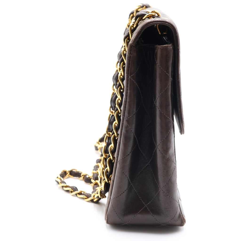 CHANEL(シャネル) デカマトラッセ30 ラムスキン ゴールド金具 チェーンショルダーバッグ ブラック レディース