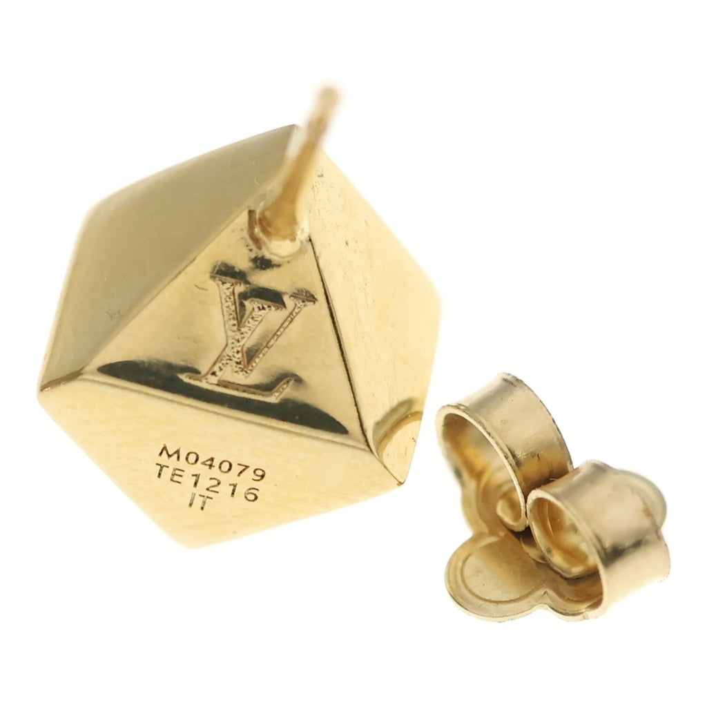 LOUIS VUITTON(ルイヴィトン) LV キューブ ピアス GP ゴールド M04079 レディース