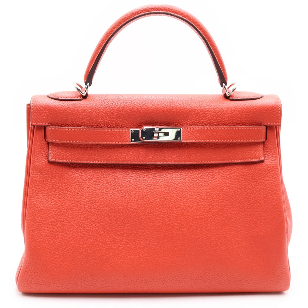 HERMES(エルメス) ケリー32 2way ショルダーバック 内縫い シルバー金具 □R刻印 トリヨンクレマンス ローズテキサス レディース