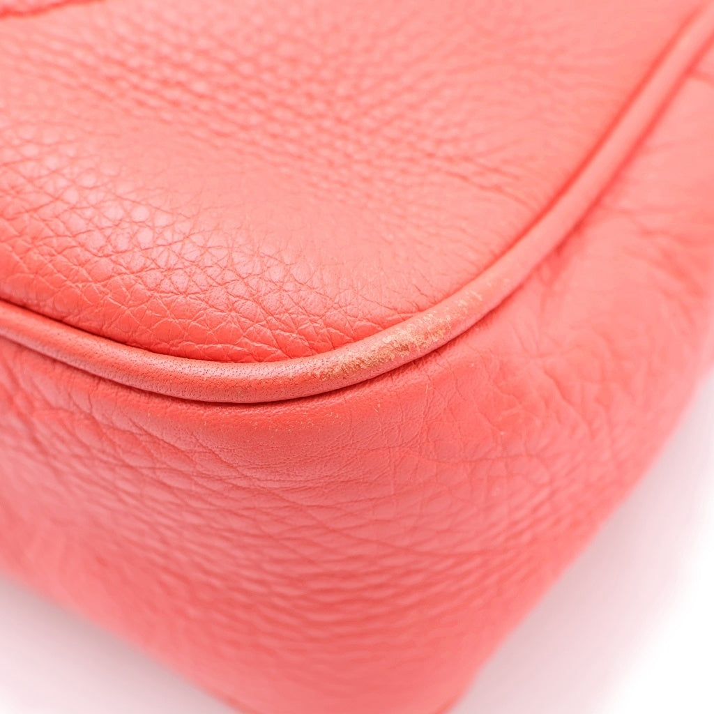 GUCCI(グッチ) ソーホー ショルダーバッグ サーモンピンク レザー 308364 ゴールド金具 レディース