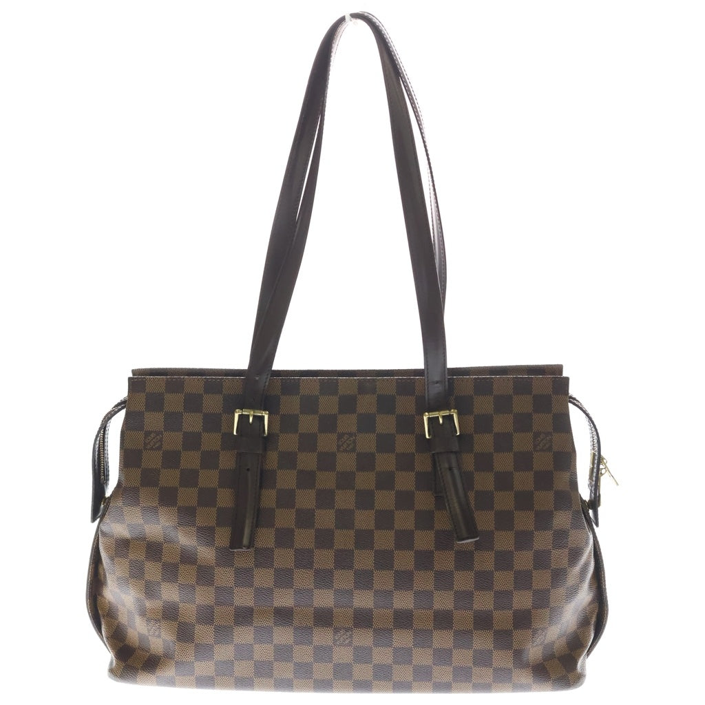 LOUIS VUITTON(ルイヴィトン) チェルシー トートバック ショルダーバック ダミエ PVC レザー ブラウン レディース