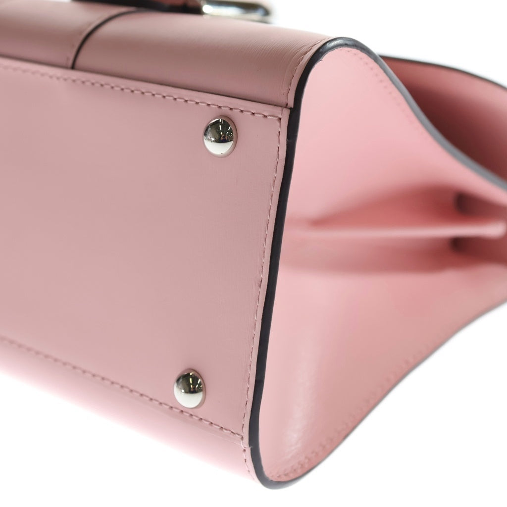 DELVAUX(デルボー) ブリヨン ミニ ハンド ショルダーバッグ 2WAY レザー ピンク レディース