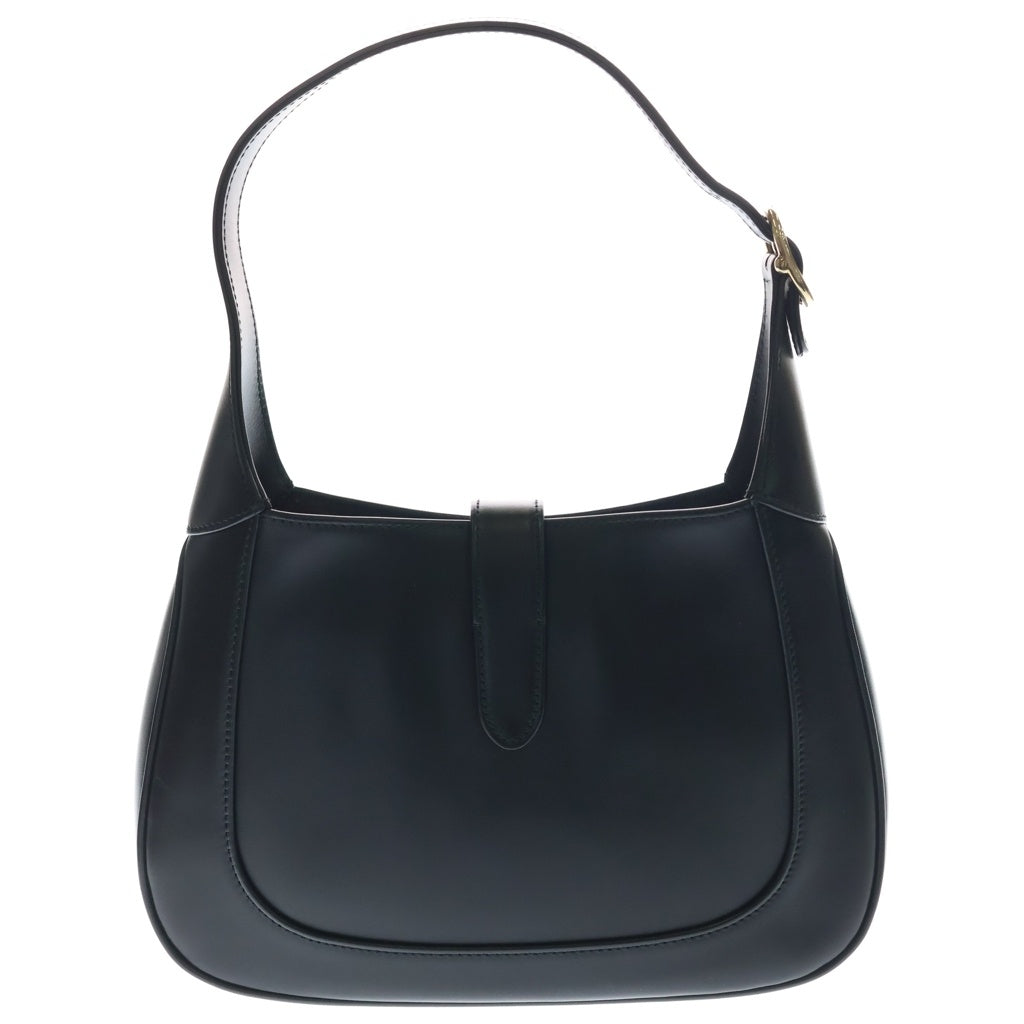 GUCCI(グッチ) ジャッキー1961 ミディアムショルダーバッグ ハンドバッグ ブラック レザー 782849 ゴールド金具 レディース