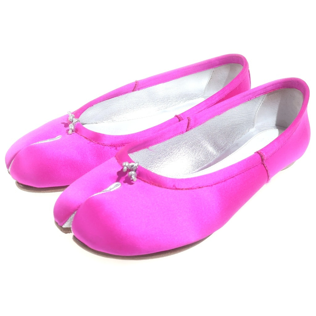 Maison Martin Margiela(メゾンマルタンマルジェラ) 足袋 バレエシューズ サテン フラットシューズ ピンク #36 レディース