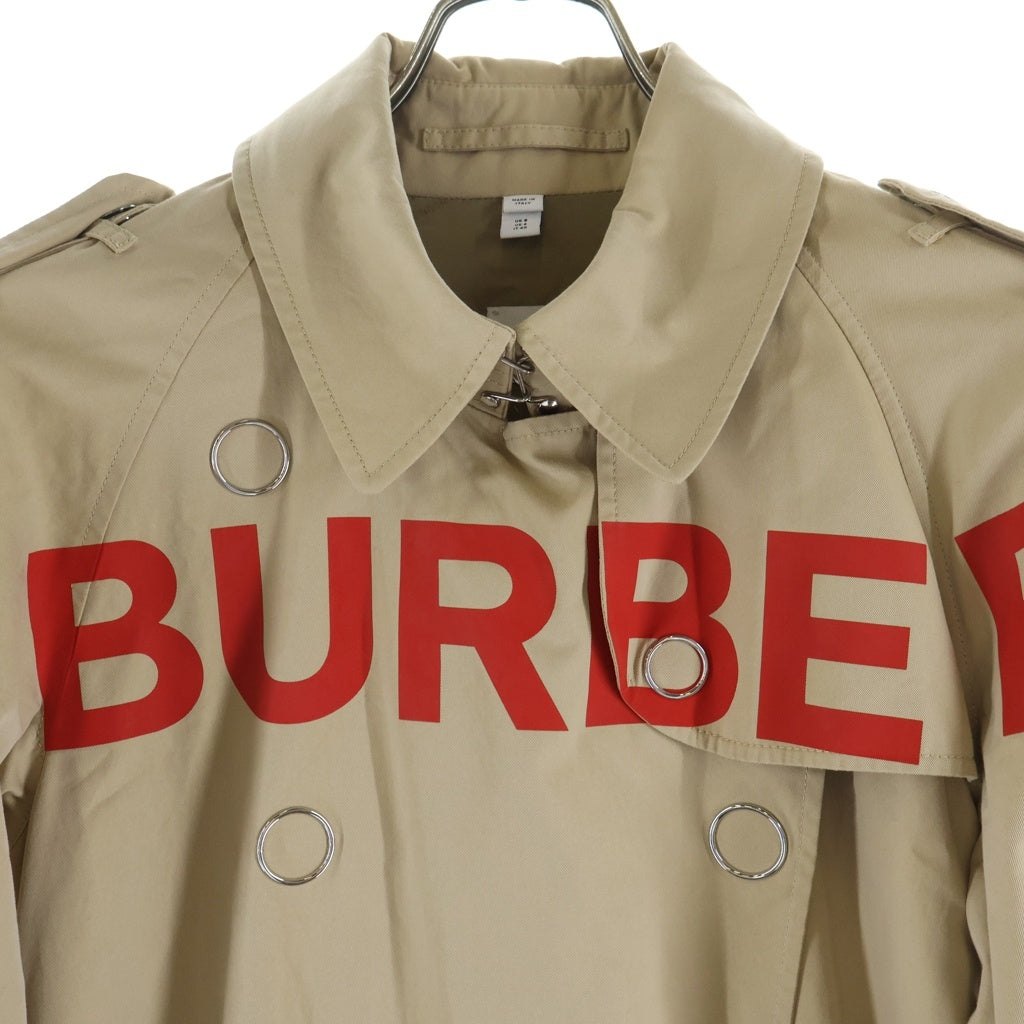 BURBERRY(バーバリー) ホースフェリープリント トレンチコート ベージュ #40 8013694 レディース