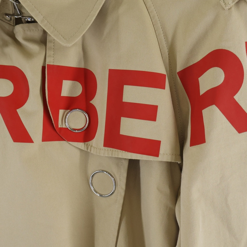 BURBERRY(バーバリー) ホースフェリープリント トレンチコート ベージュ #40 8013694 レディース