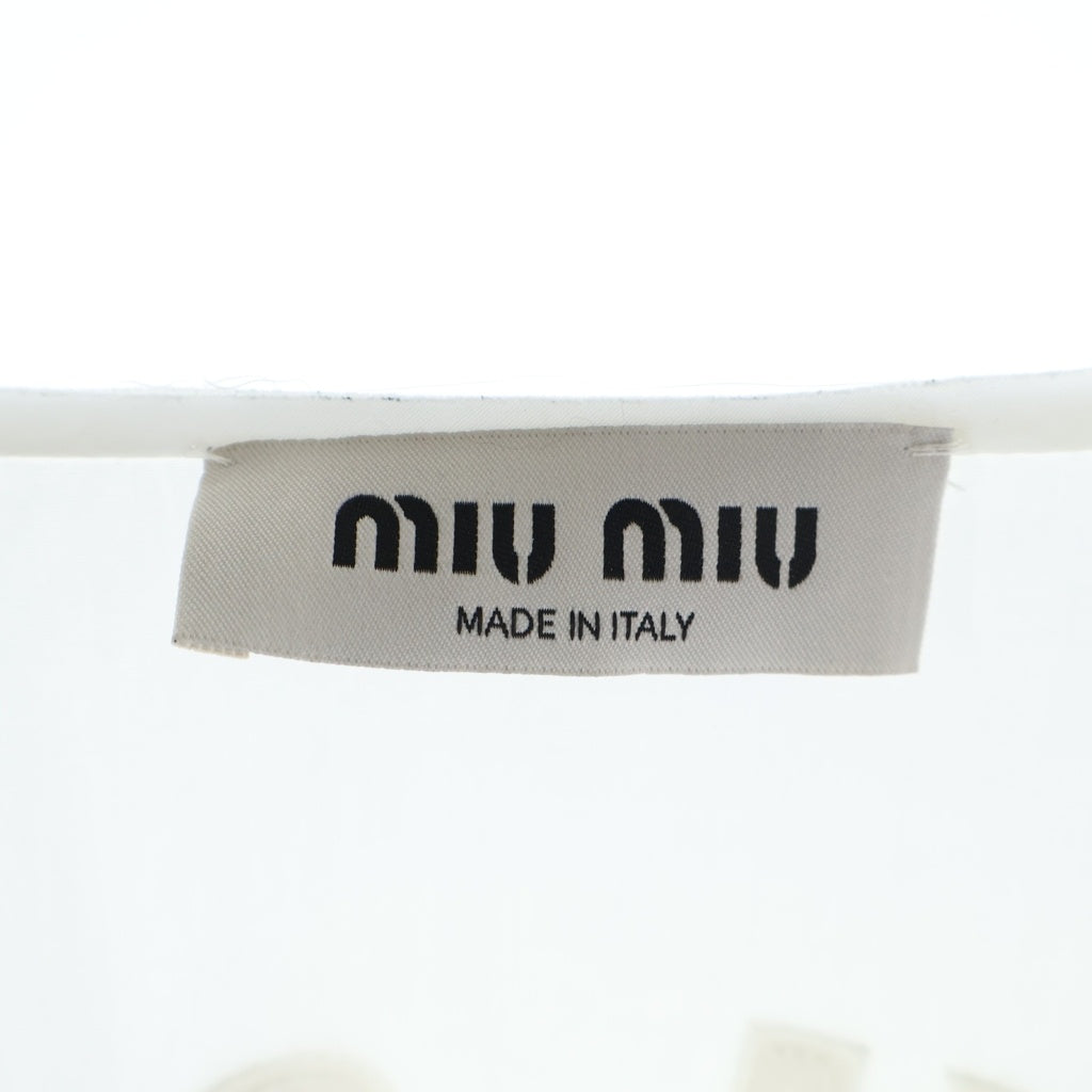 miumiu(ミュウミュウ) 長袖ブラウス ホワイト #38 レディース