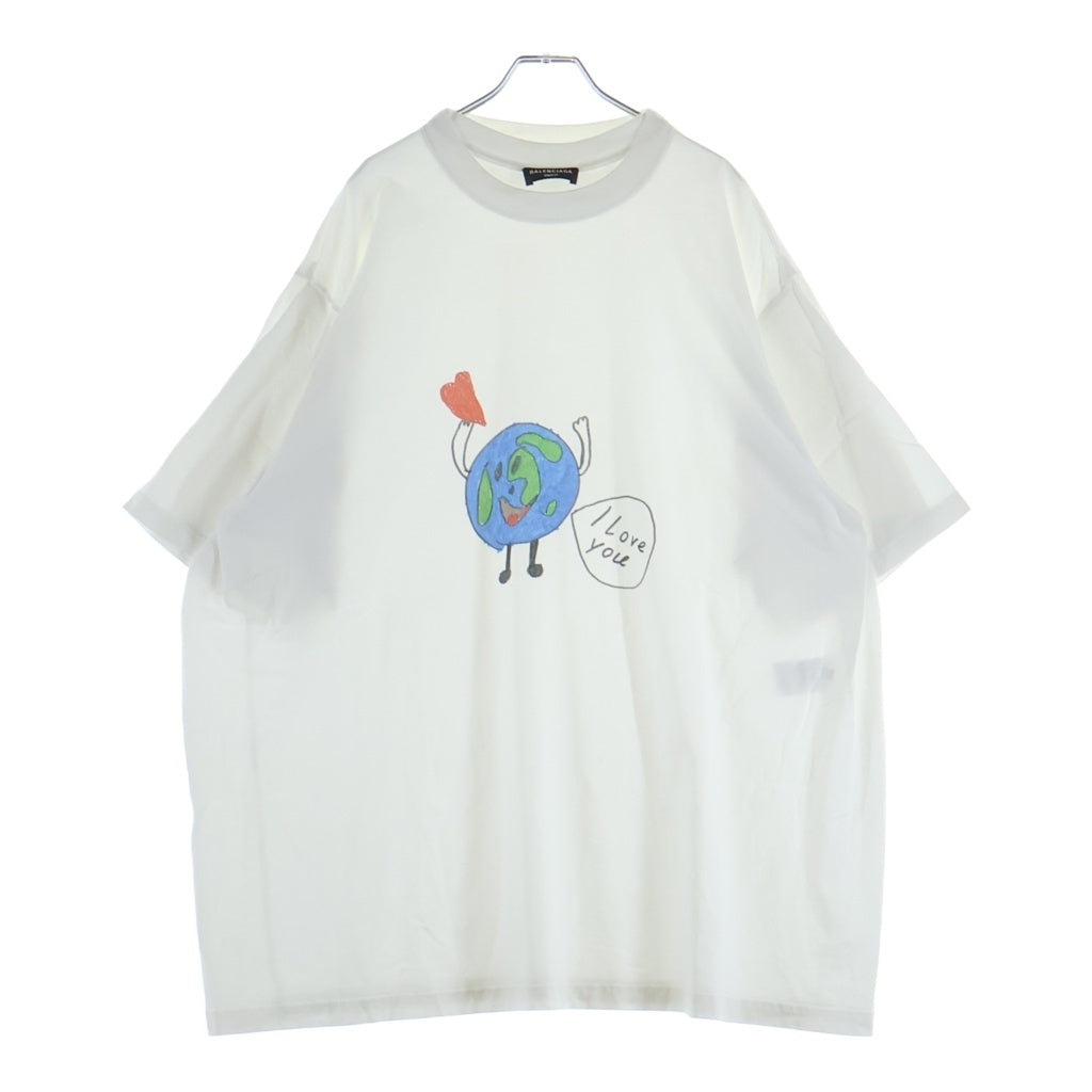 BALENCIAGA(バレンシアガ) プラネットTシャツ ホワイト #XS