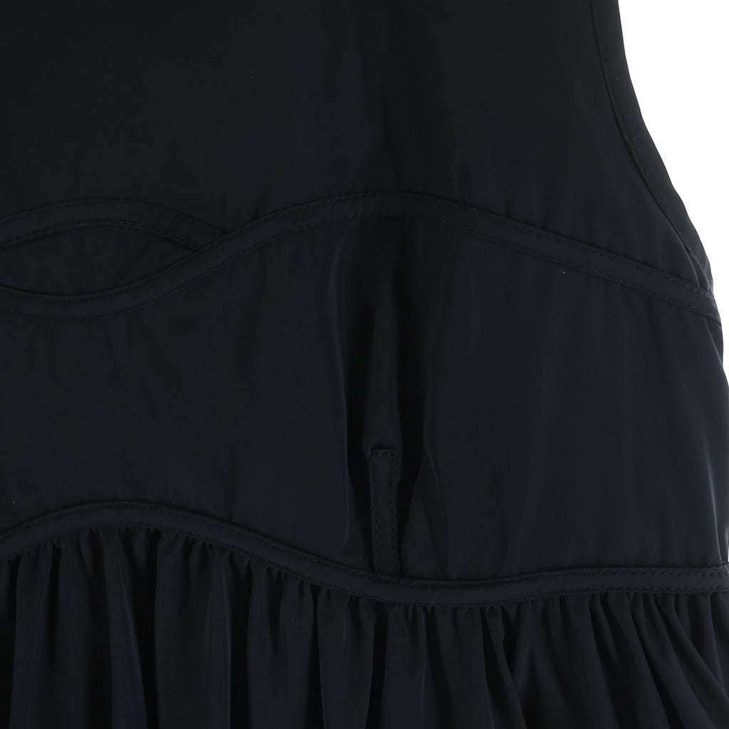 CECILIE BAHNSEN(セリシーバンセン) ノースリーブ バルーンロングワンピース ブラック #8 レディース