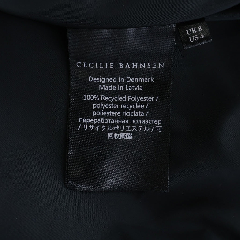 CECILIE BAHNSEN(セリシーバンセン) ノースリーブ バルーンロングワンピース ブラック #8 レディース