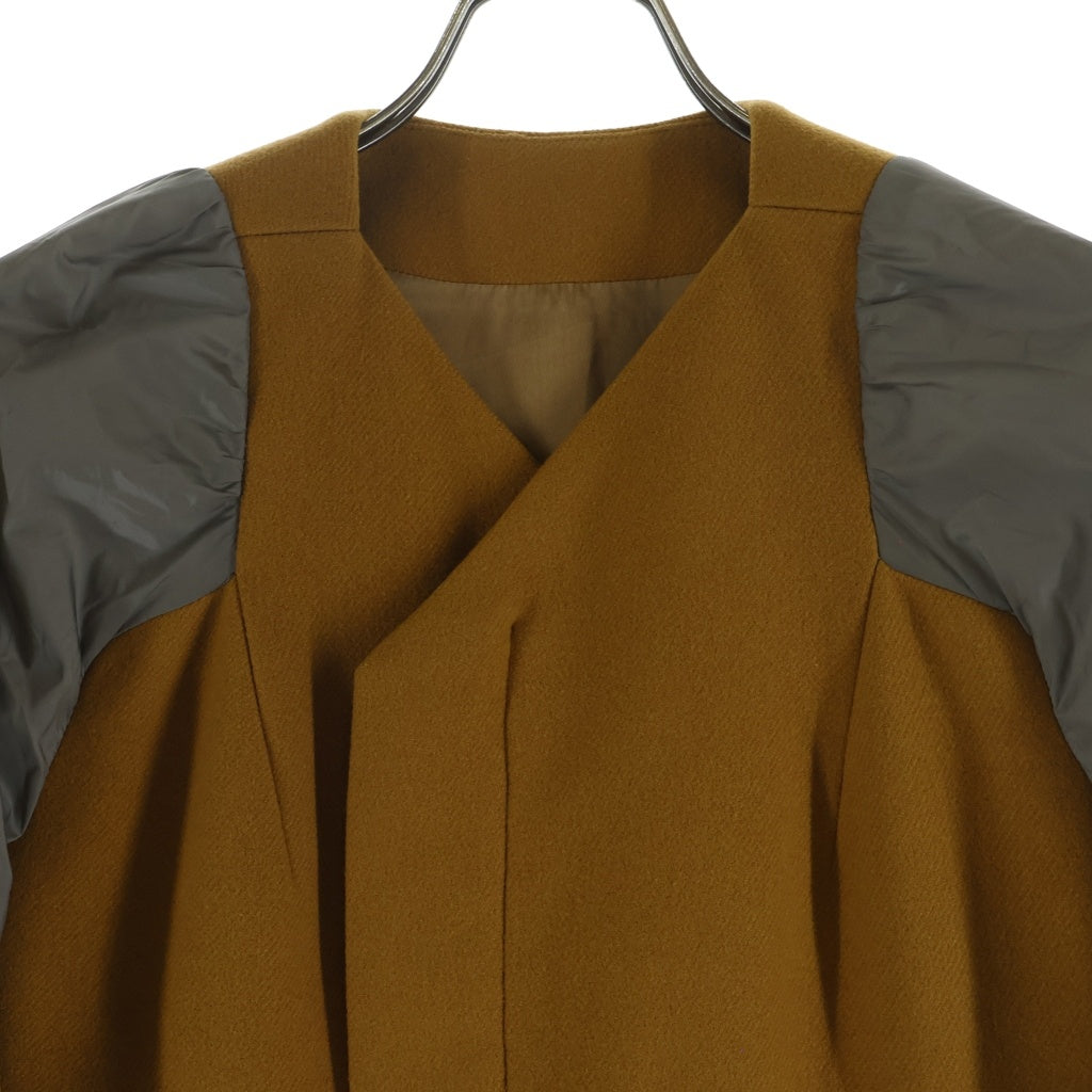 Rick Owens(リックオウエンス) 切り替えウールジャケット カーキ×イエロー #40 レディース