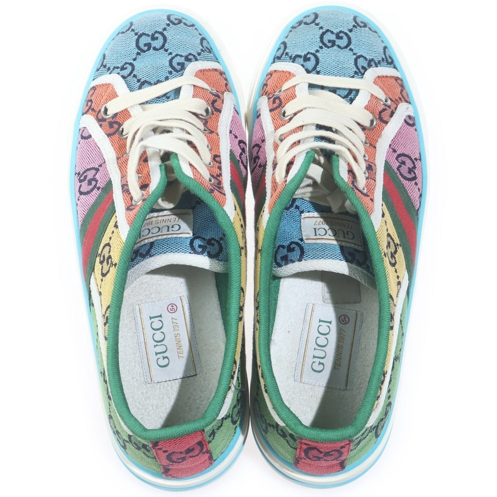 GUCCI(グッチ) GGキャンバス 1977 テニス ローカットスニーカー マルチカラー キャンバス