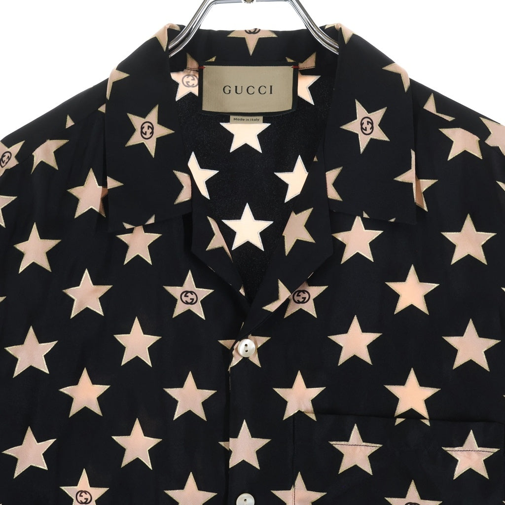 GUCCI(グッチ) 半袖シャツ スター ブラック #48 694124 ZAJY