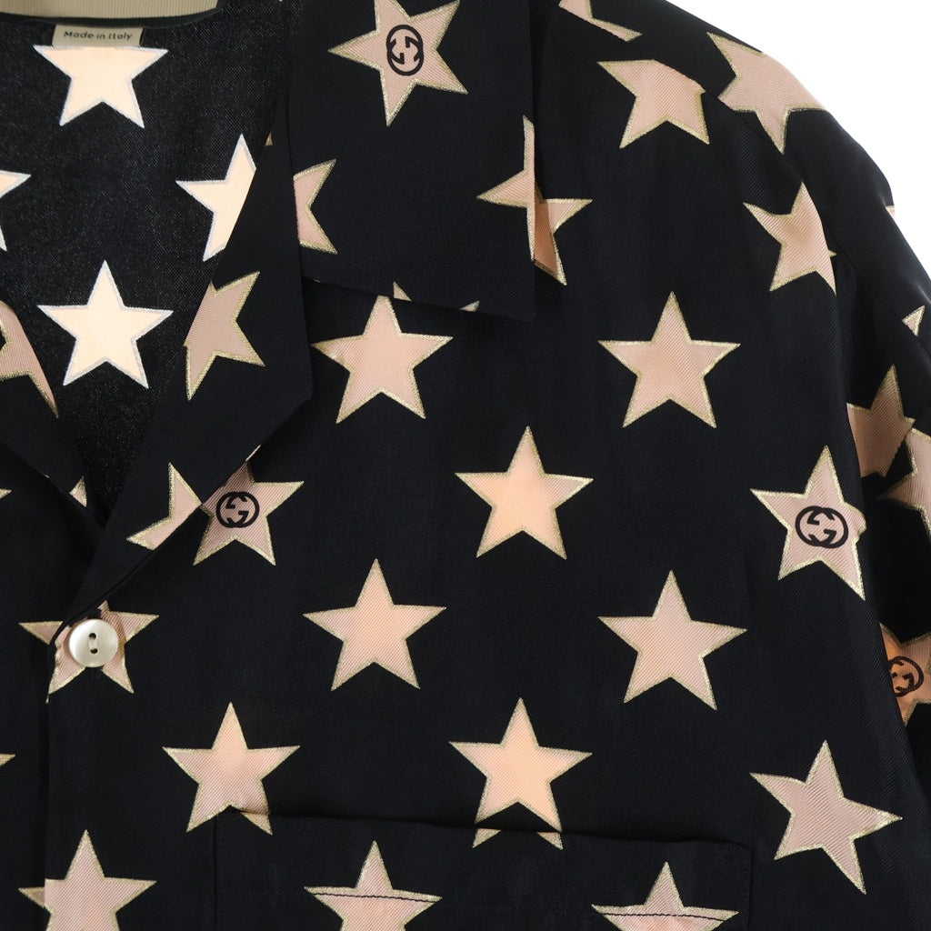 GUCCI(グッチ) 半袖シャツ スター ブラック #48 694124 ZAJY