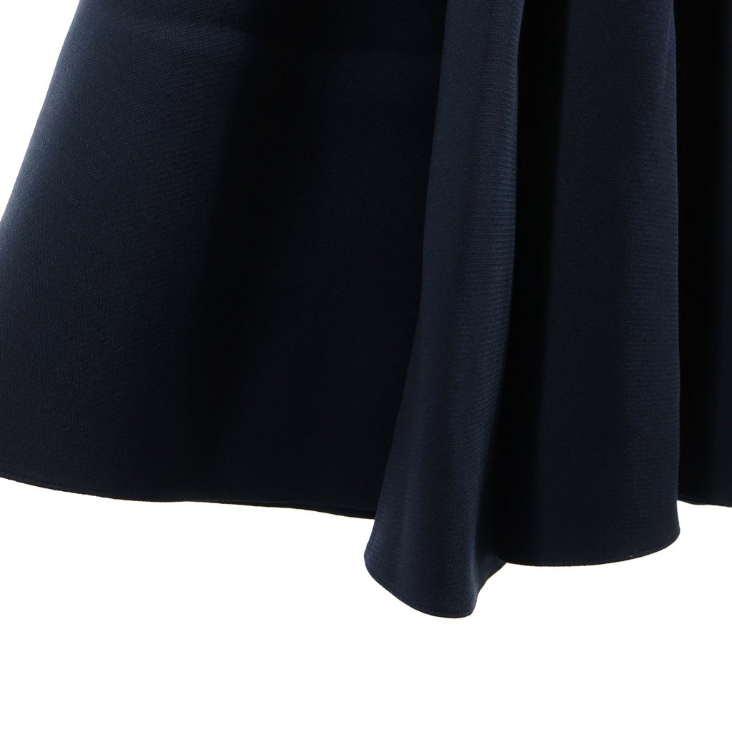Christian Dior(クリスチャンディオール) ウール×シルク ノースリーブ ワンピース ドレス #34 ネイビー 011D03A1166 レディース