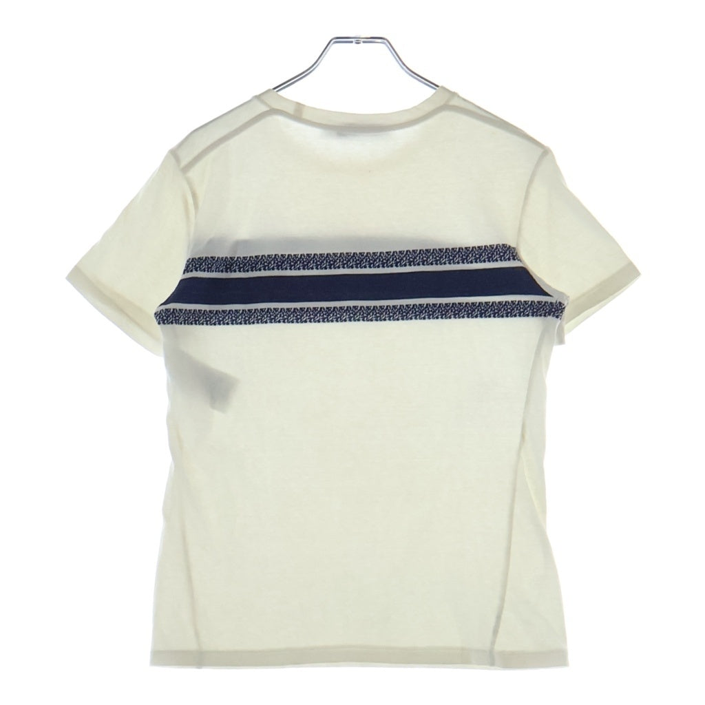 Christian Dior(クリスチャンディオール) シグネチャーバンド ロゴ コットン 半袖 Tシャツ カットソー #XS ホワイト 143T04A4043 レディース