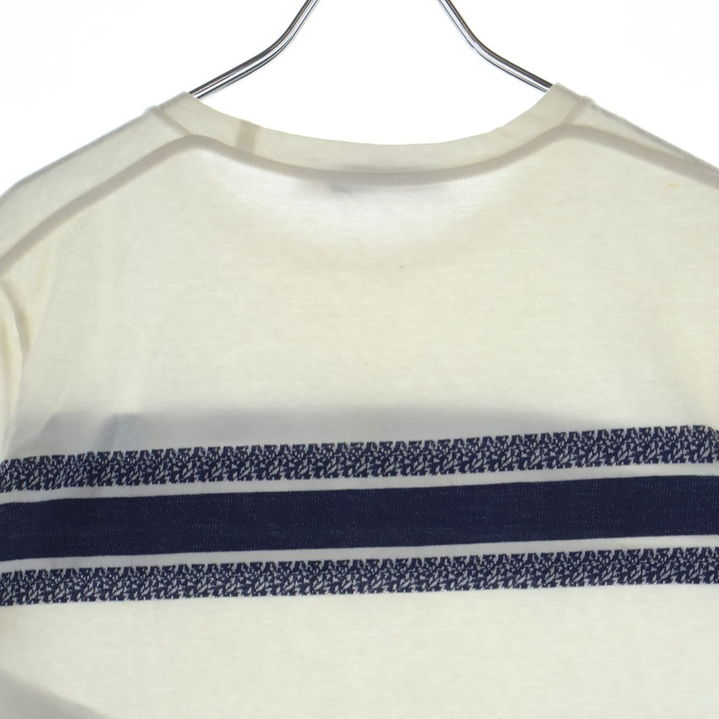 Christian Dior(クリスチャンディオール) シグネチャーバンド ロゴ コットン 半袖 Tシャツ カットソー #XS ホワイト 143T04A4043 レディース