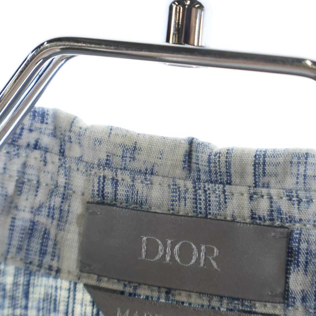 Christian Dior(クリスチャンディオール) 20AW オブリーク コットン デニムジャケット 長袖 デニムシャツ #39 ブルー 013D585BY989 レディース