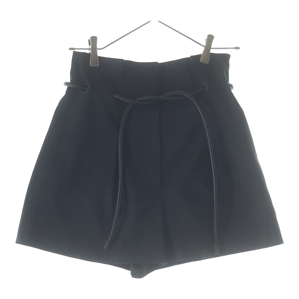 3.1 Phillip Lim(スリーワンフィリップリム) ORIGAMI SHORTS オリガミショーツ ハーフ キュロットパンツ ロープデザイン ブラック E2015351CNS レディース