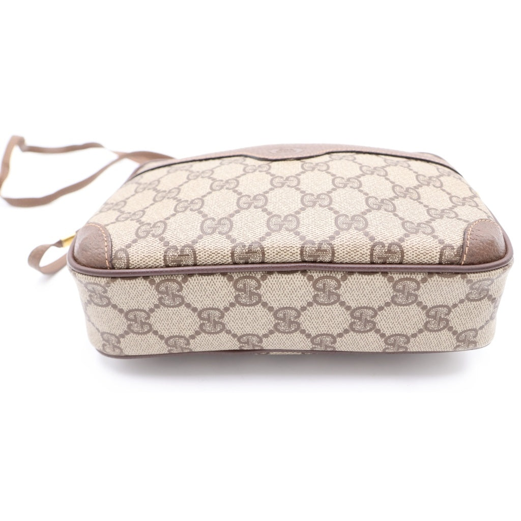 GUCCI(グッチ) オールドグッチ GGスプリーム PVC レザー ショルダーバッグ ブラウン 007・115・6423 レディース
