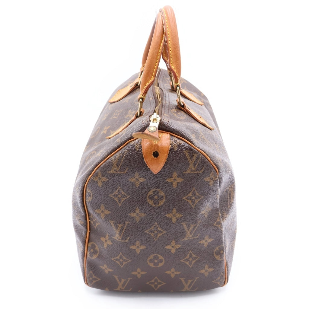 LOUIS VUITTON(ルイヴィトン) モノグラム スピーディ30 PVC レザー ハンドバッグ ミニボストンバッグ ブラウン M41526 レディース