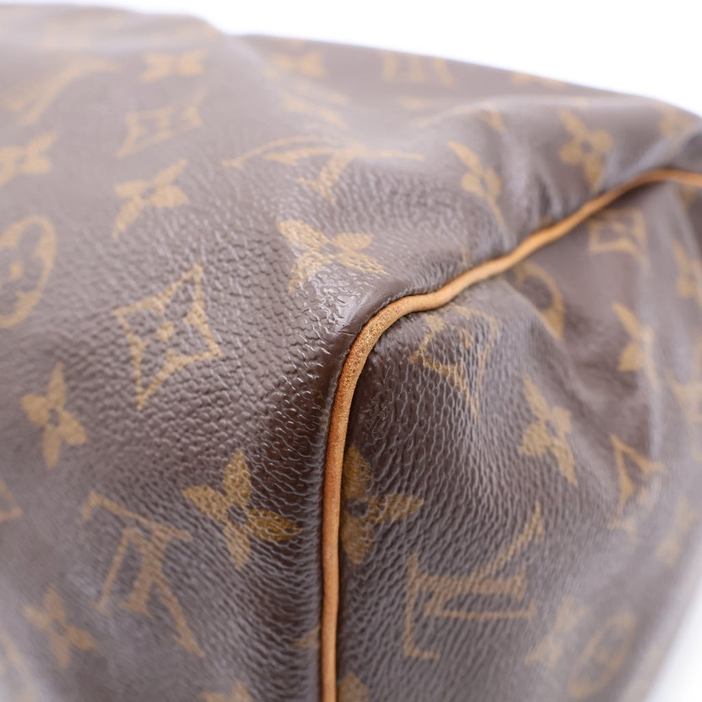 LOUIS VUITTON(ルイヴィトン) モノグラム スピーディ30 PVC レザー ハンドバッグ ミニボストンバッグ ブラウン M41526 レディース