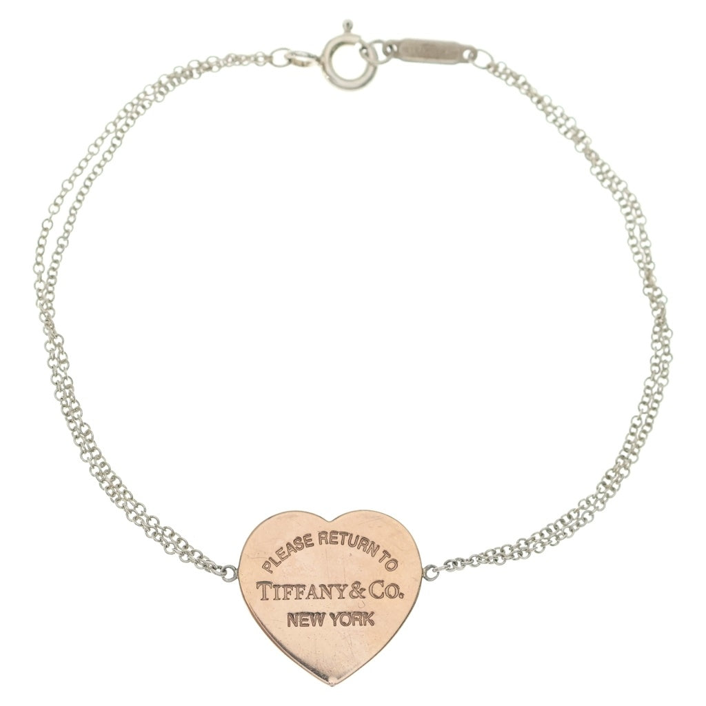 TIFFANY & Co.(ティファニー) リターントゥティファニー ハートタグブレスレット チェーン シルバー×ピンクゴールド Ag925