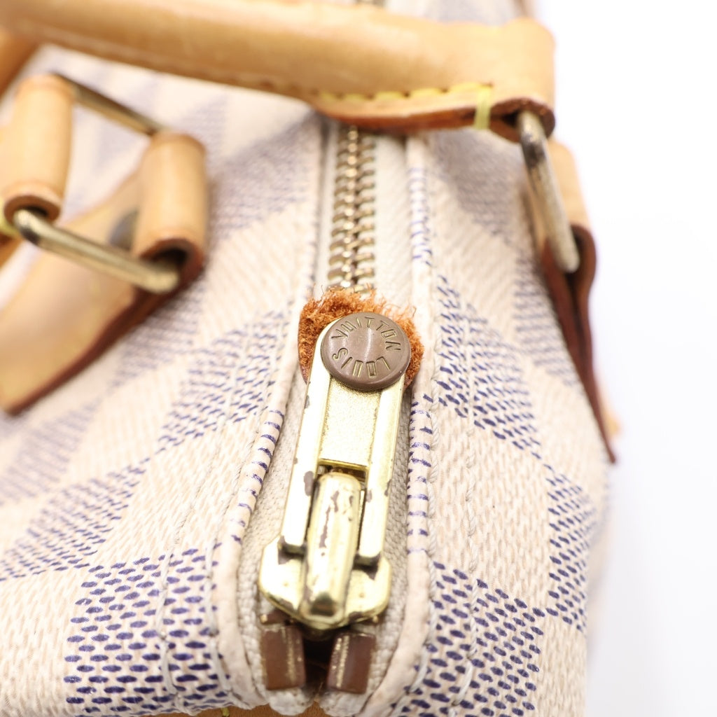 LOUIS VUITTON(ルイヴィトン) ダミエアズール スピーディ25 PVC レザー ハンドバッグ ホワイト N41534