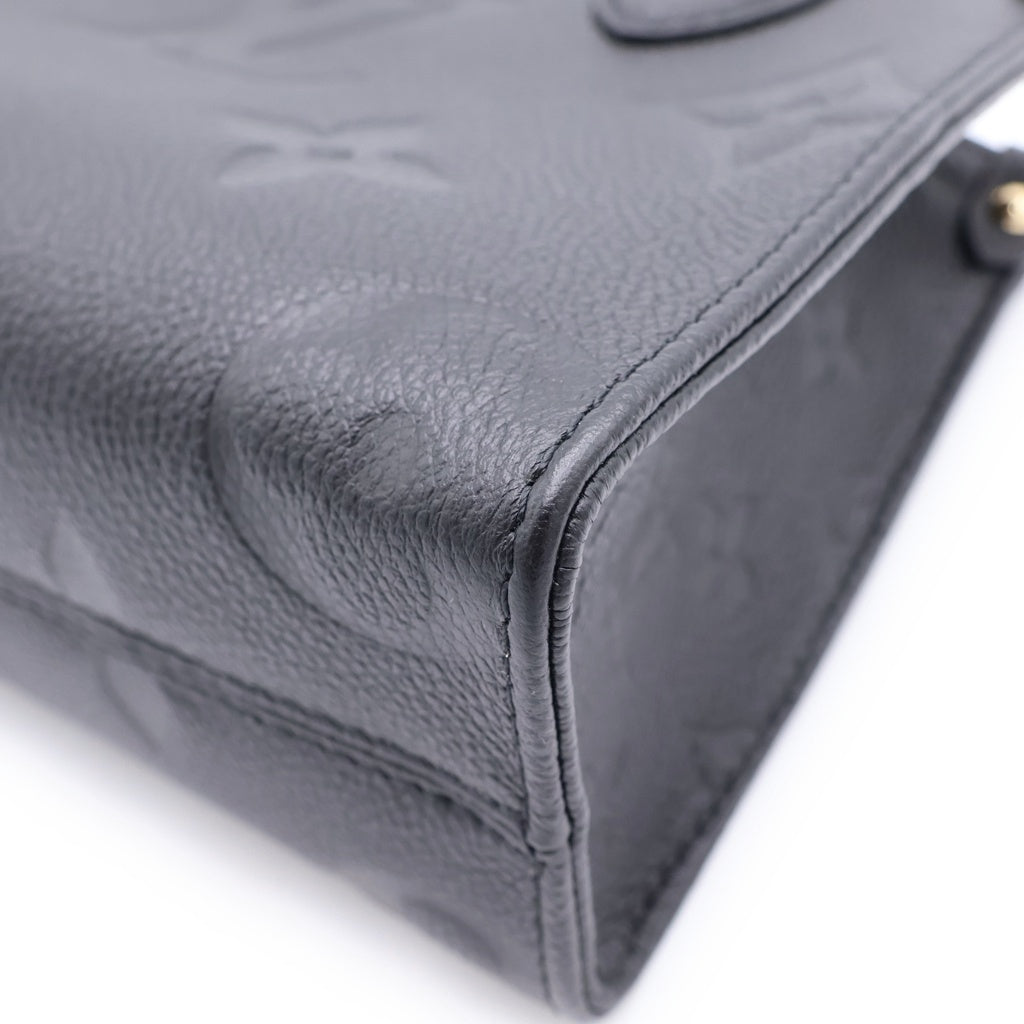 LOUIS VUITTON(ルイヴィトン) モノグラム・アンプラント オンザゴーBB 2WAYハンドバッグ ショルダーバッグ ブラック ノワール レザー M46993 ゴールド金具 レディース