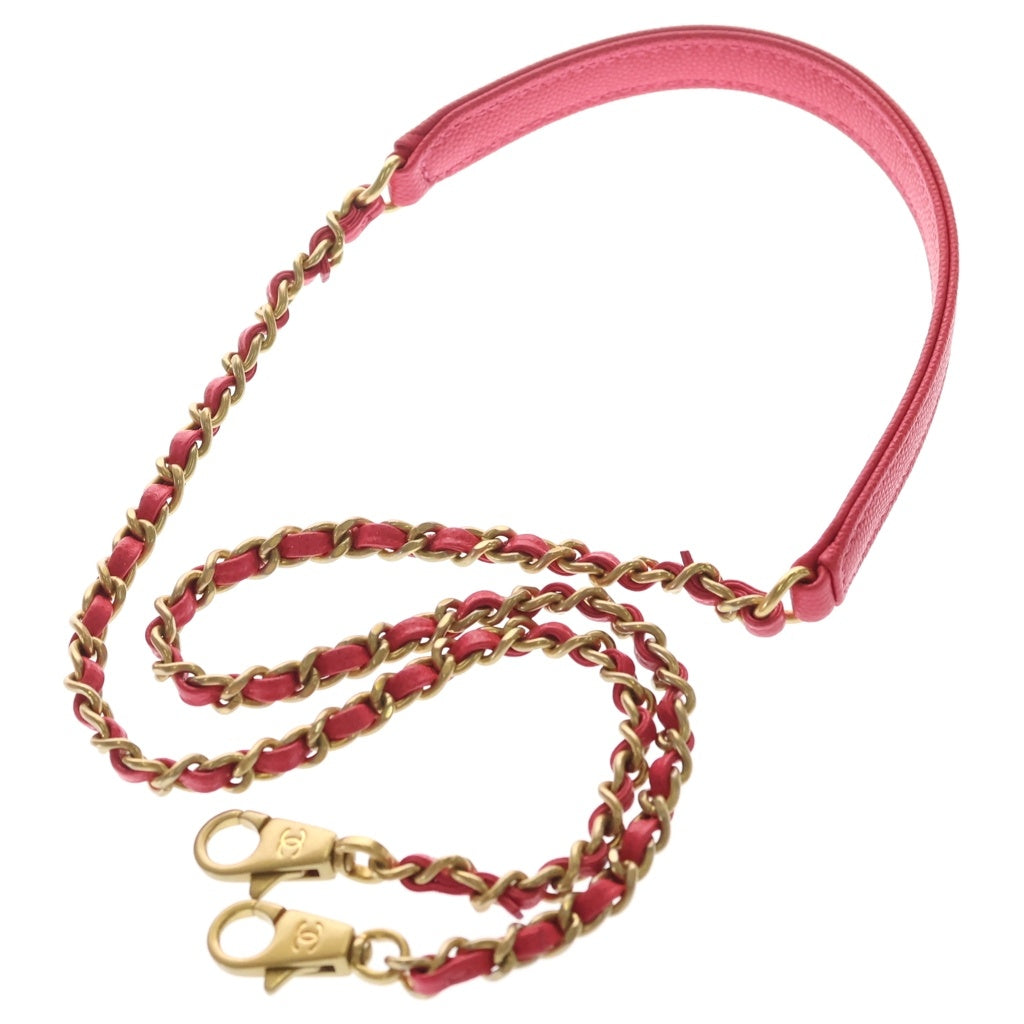 CHANEL(シャネル) ココハンドル 2WAYハンドバッグ ショルダーバッグ ミニバッグ ピンク キャビアスキン ゴールド金具 レディース