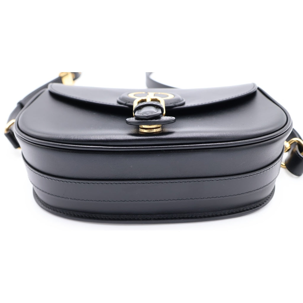 Christian Dior(クリスチャンディオール) ボビー ミディアム ショルダーバッグ ブラック レザー ゴールド金具 レディース