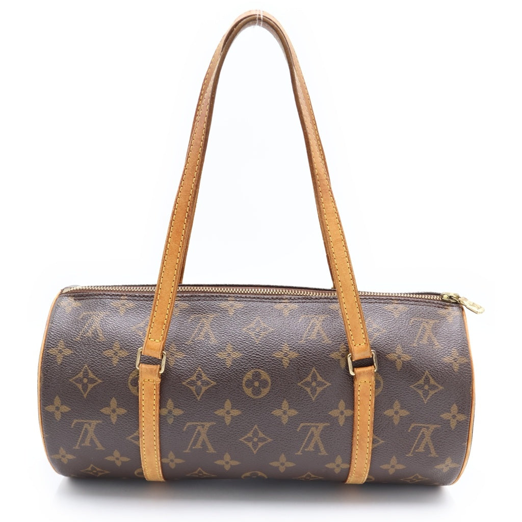 LOUIS VUITTON(ルイヴィトン) モノグラム パピヨン30 PVC レザー ハンドバッグ ブラウン M51385 レディース