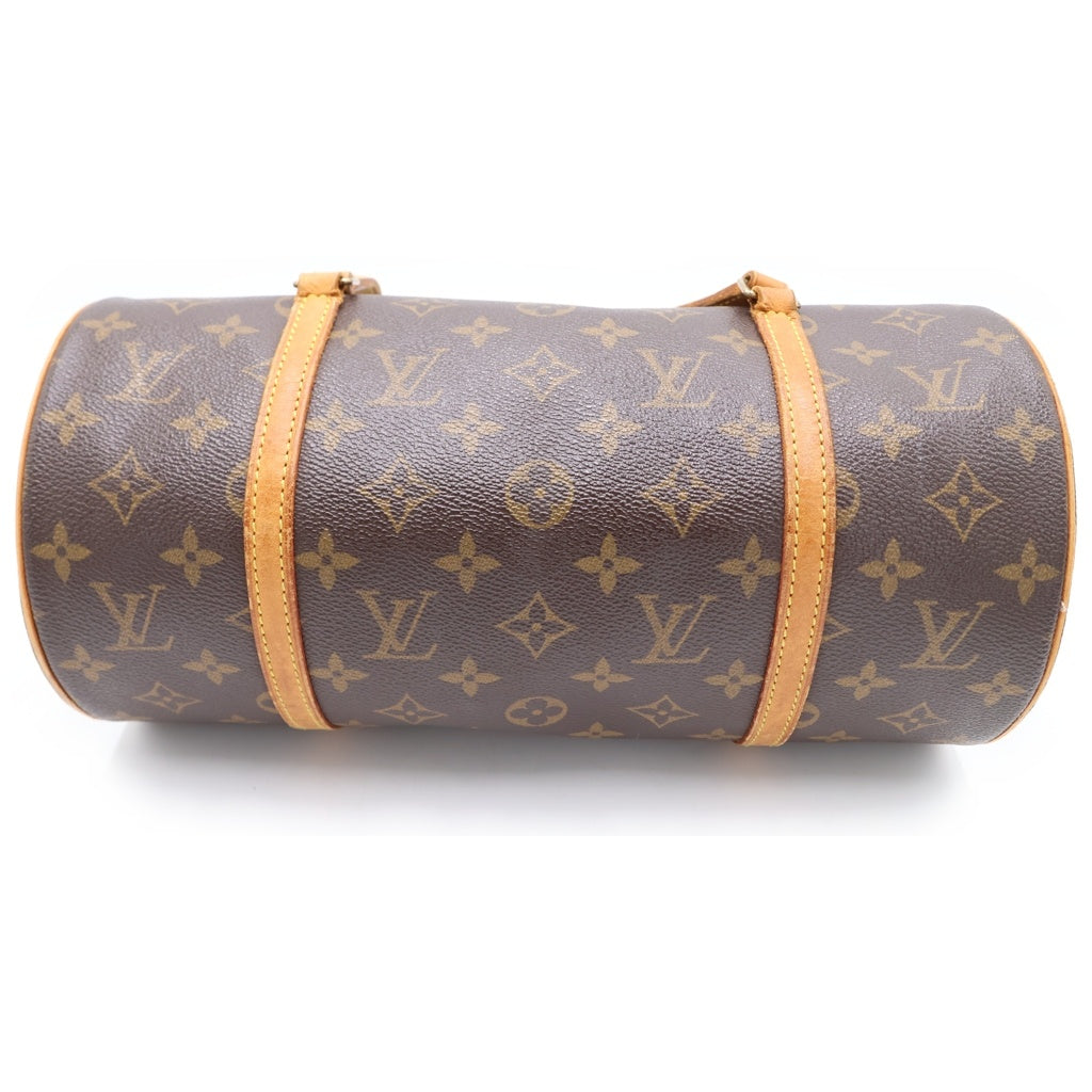 LOUIS VUITTON(ルイヴィトン) モノグラム パピヨン30 PVC レザー ハンドバッグ ブラウン M51385 レディース