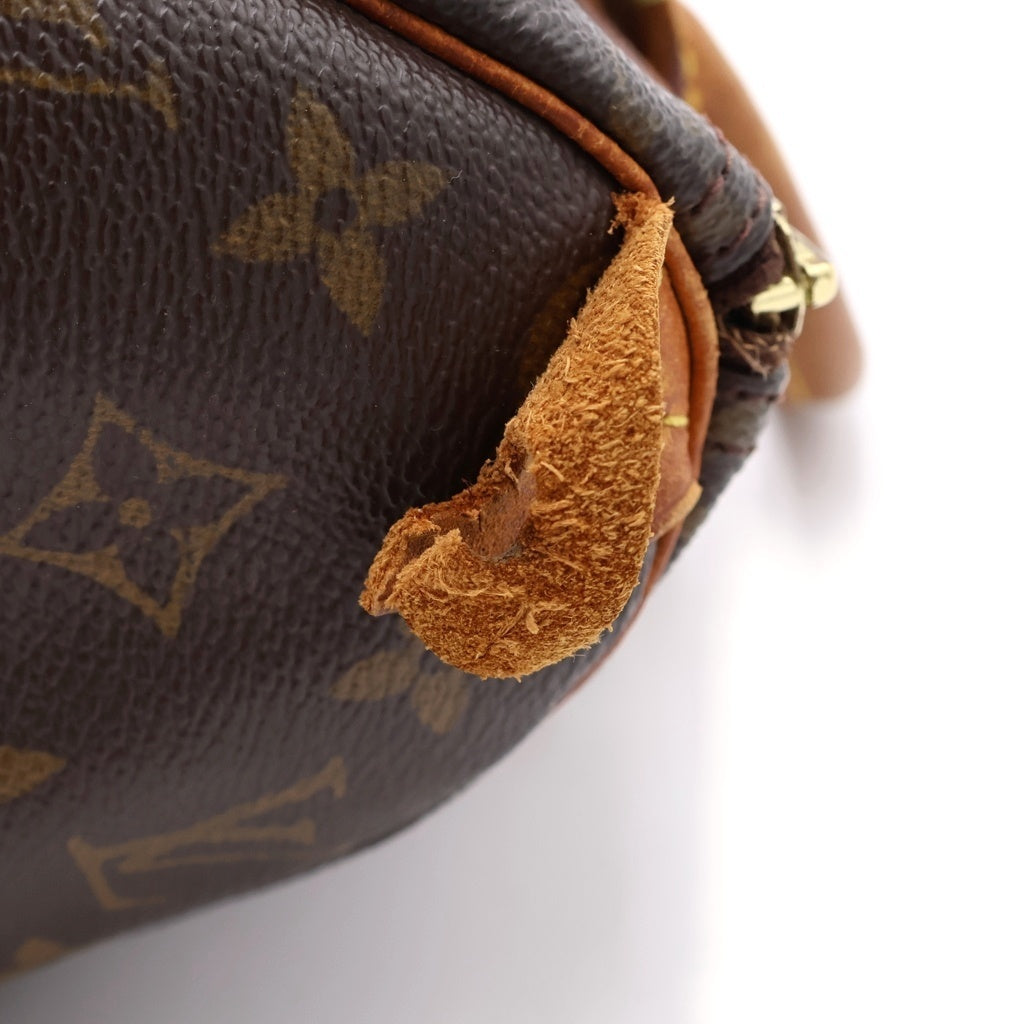 LOUIS VUITTON(ルイヴィトン) モノグラム スピーディ25 ハンドバッグ ボストンバッグ ブラウン レザー×PVC M41528 ゴールド金具 レディース