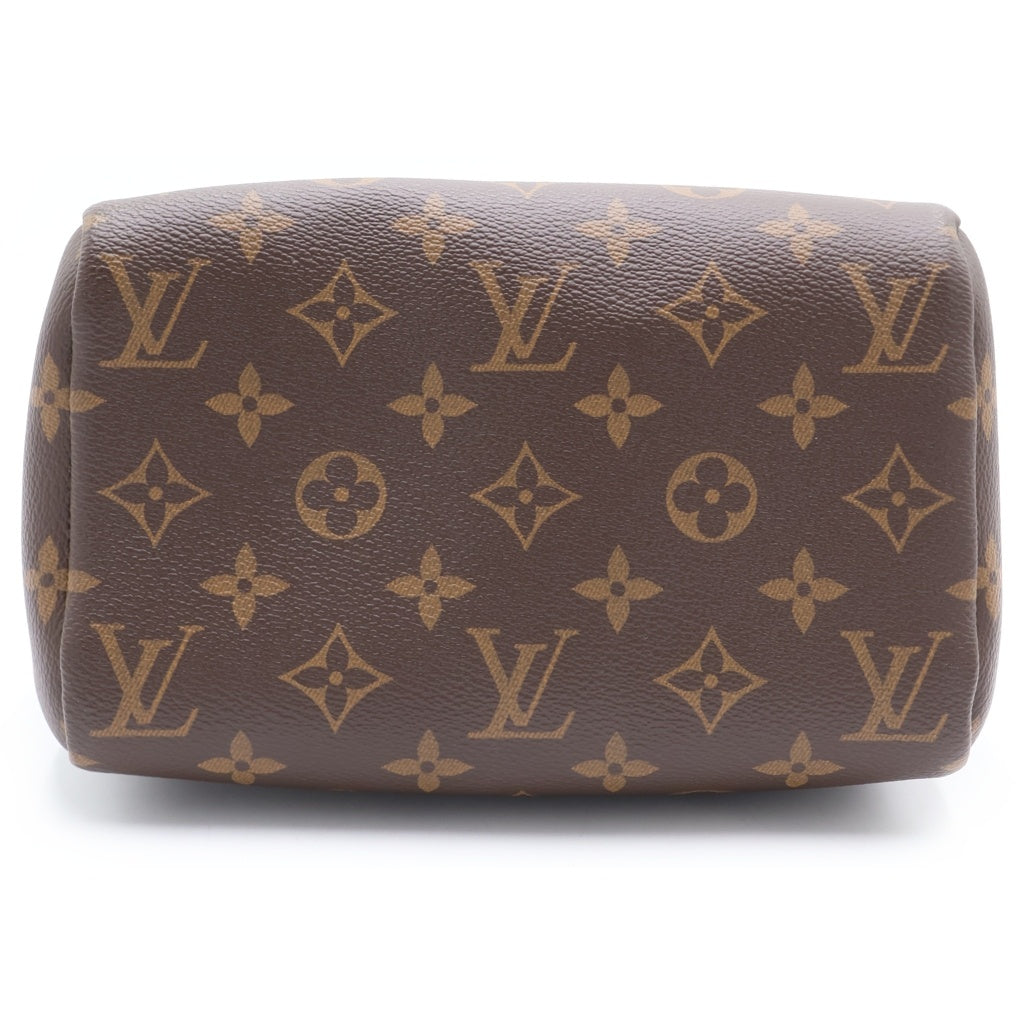 LOUIS VUITTON(ルイヴィトン) モノグラム スピーディチェーン20 2WAYハンドバッグ ボストンバッグ ショルダーバッグ ブラウン レザー×PVC M40988 ゴールド金具 レディース