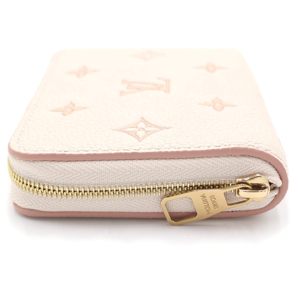 LOUIS VUITTON(ルイヴィトン) モノグラム アンプラント ジッピーコインパース レザー コンパクトウォレット 二つ折り財布 ベージュ M14563