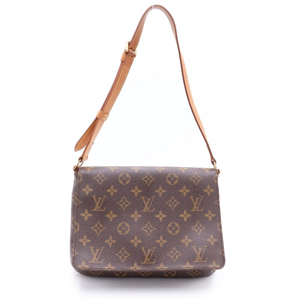 LOUIS VUITTON(ルイヴィトン) モノグラム ミュゼットタンゴ PVC レザー ショルダーバッグ ブラウン M51257 レディース