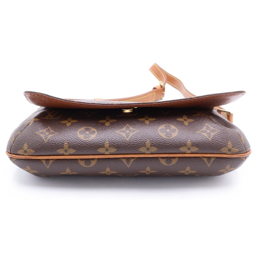 LOUIS VUITTON(ルイヴィトン) モノグラム ミュゼットタンゴ PVC レザー ショルダーバッグ ブラウン M51257 レディース