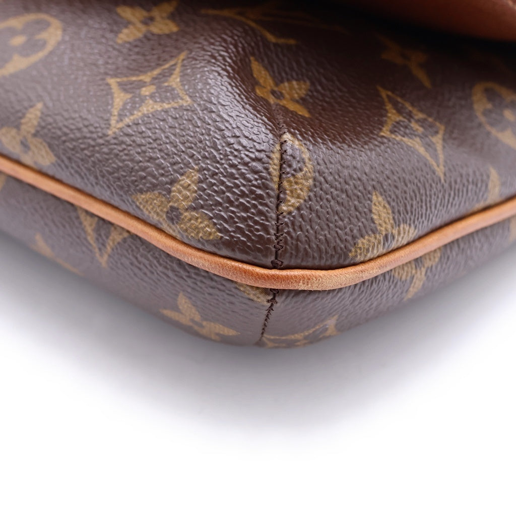 LOUIS VUITTON(ルイヴィトン) モノグラム ミュゼットタンゴ PVC レザー ショルダーバッグ ブラウン M51257 レディース