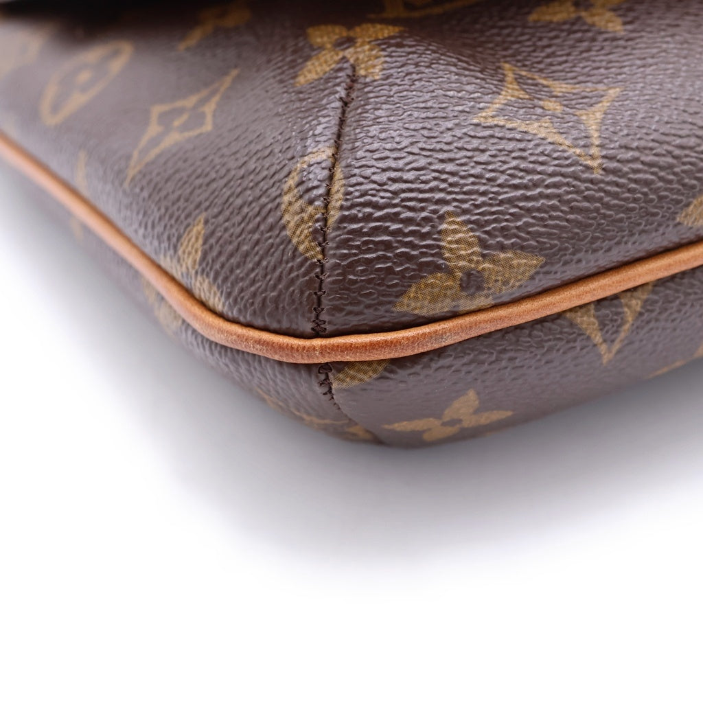 LOUIS VUITTON(ルイヴィトン) モノグラム ミュゼットタンゴ PVC レザー ショルダーバッグ ブラウン M51257 レディース