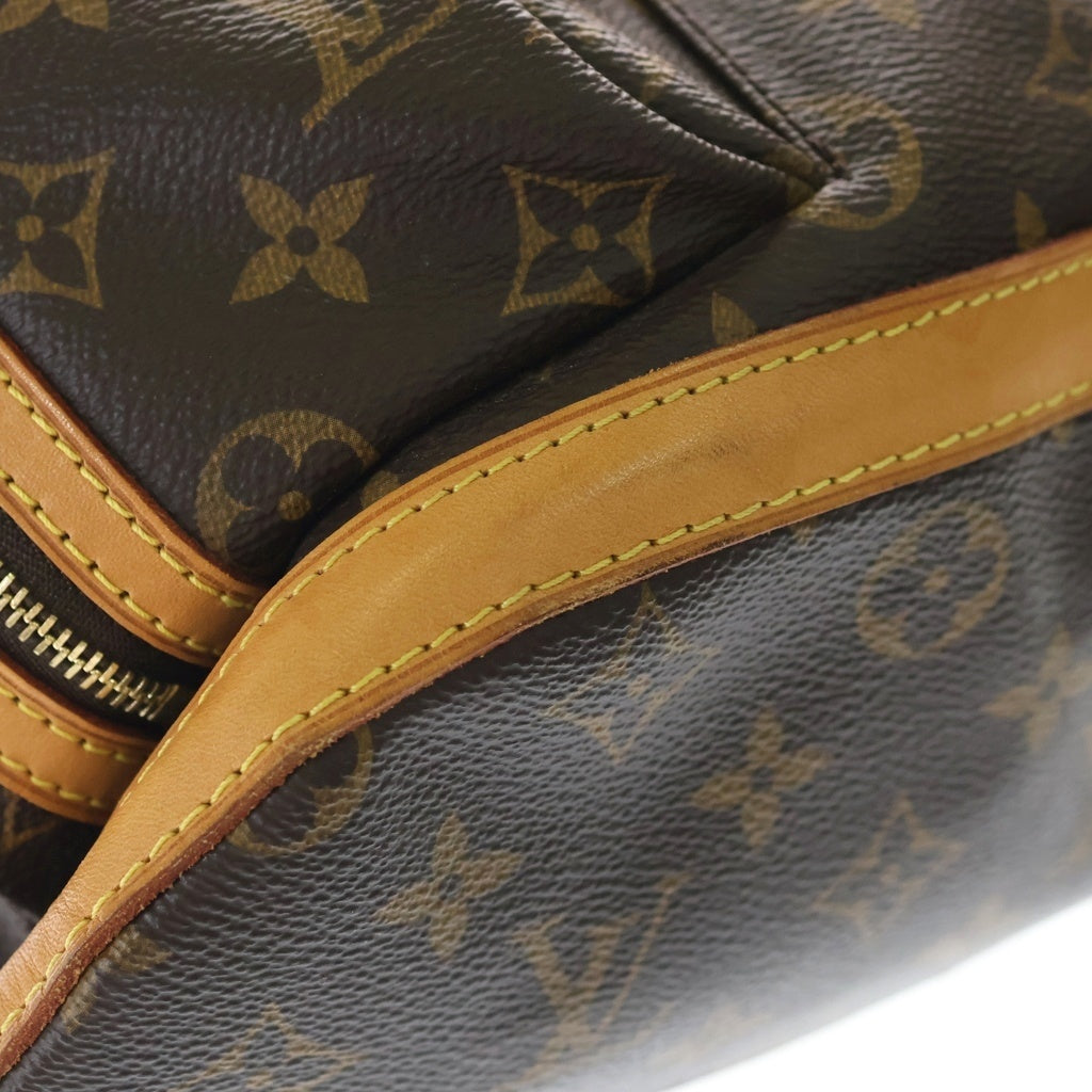LOUIS VUITTON(ルイヴィトン) モノグラム サックアドボスフォール リュックサック バックパック ブラウン レザー×PVC M40107 ゴールド金具 レディース