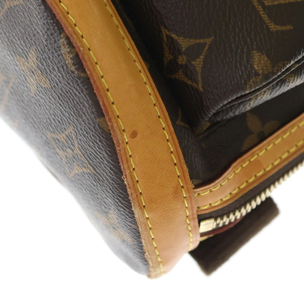 LOUIS VUITTON(ルイヴィトン) モノグラム サックアドボスフォール リュックサック バックパック ブラウン レザー×PVC M40107 ゴールド金具 レディース