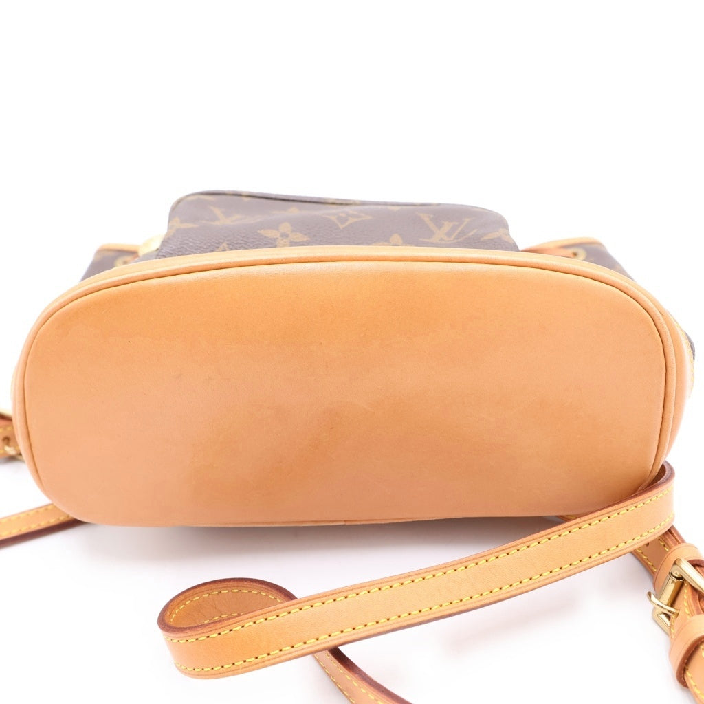 LOUIS VUITTON(ルイヴィトン) モノグラム ミニモンスリ PVC レザー バックパック リュックサック ブラウン M51137 レディース