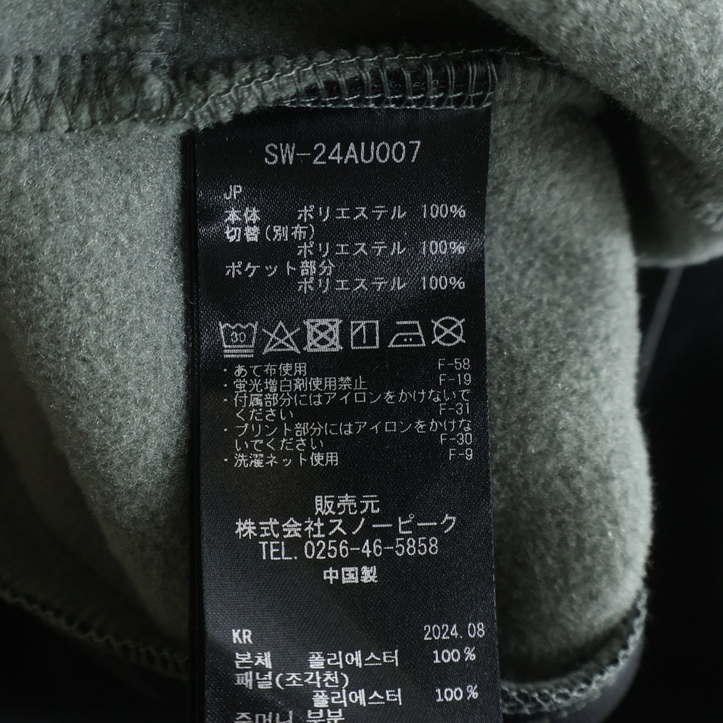 snow peak(スノーピーク) Double Face POLARTEC ダブルフェイス フルジップ ポーラテック フリースジャケット グレー SW-24AU007