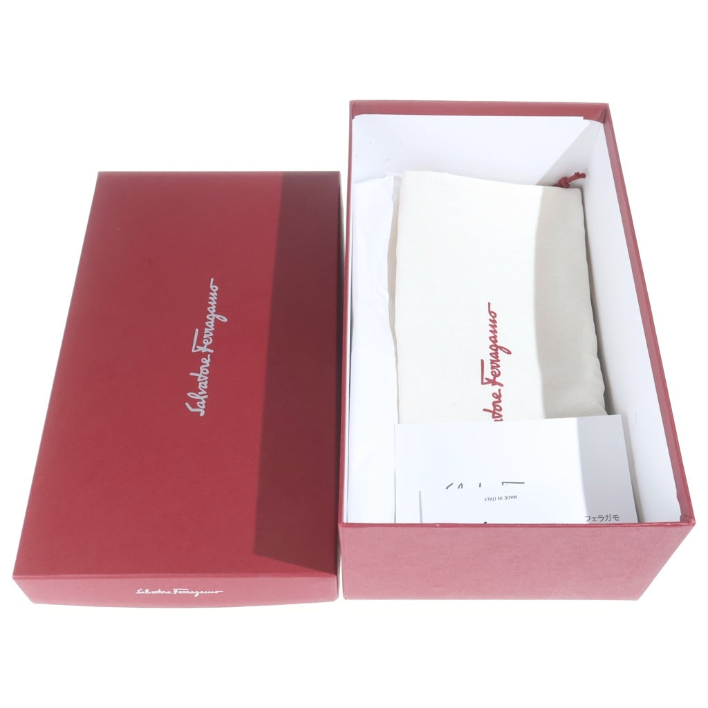 Salvatore Ferragamo(サルヴァトーレ フェラガモ) ヴァラ パンプス フラットシューズ レッド エナメル #6 レディース